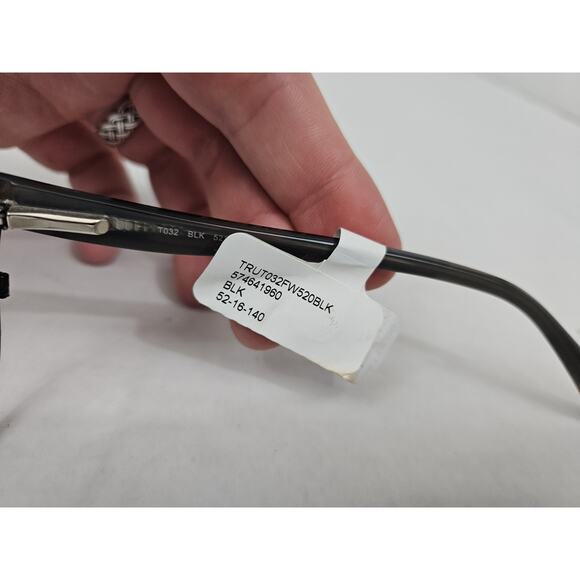 True Religion Eyeglasses Frames Size 52 - 16 - 140 Black Gray Marble Frame - Picture 3 of 6